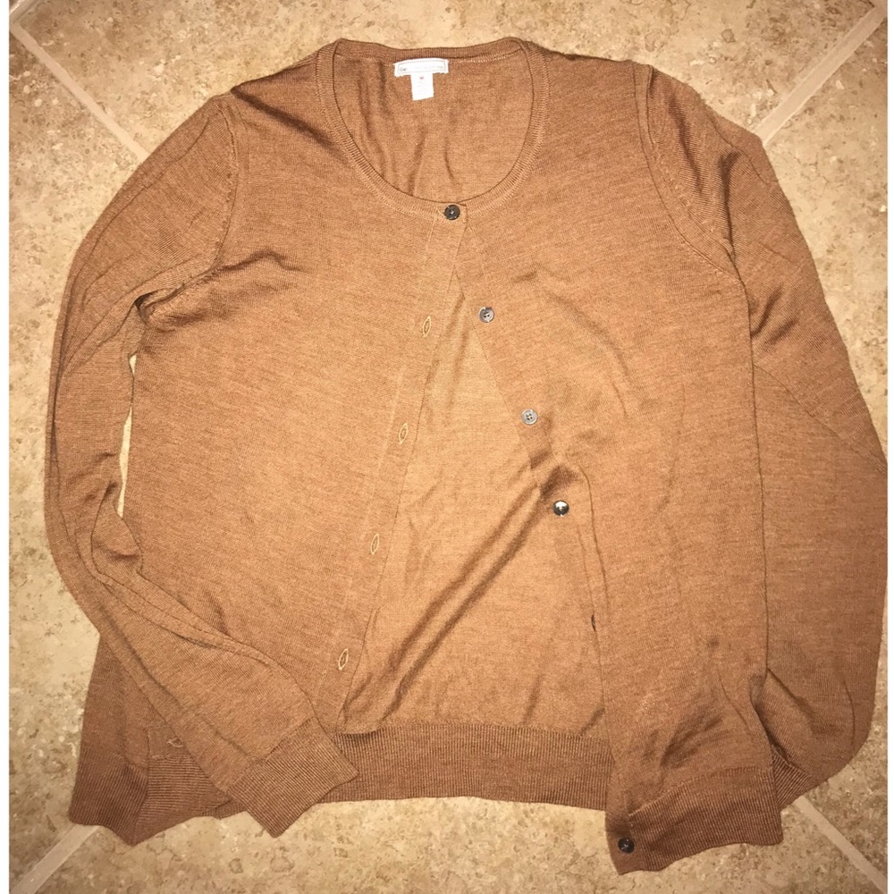 Tan cardigan